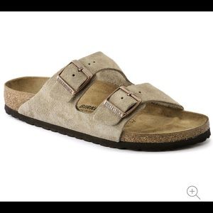 Birkenstock Arizona Suede Leather Taupe 38